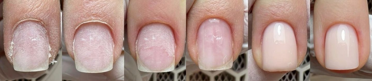 Contour d'ongle net après une manucure russe, salon Vazarelia Paris 17